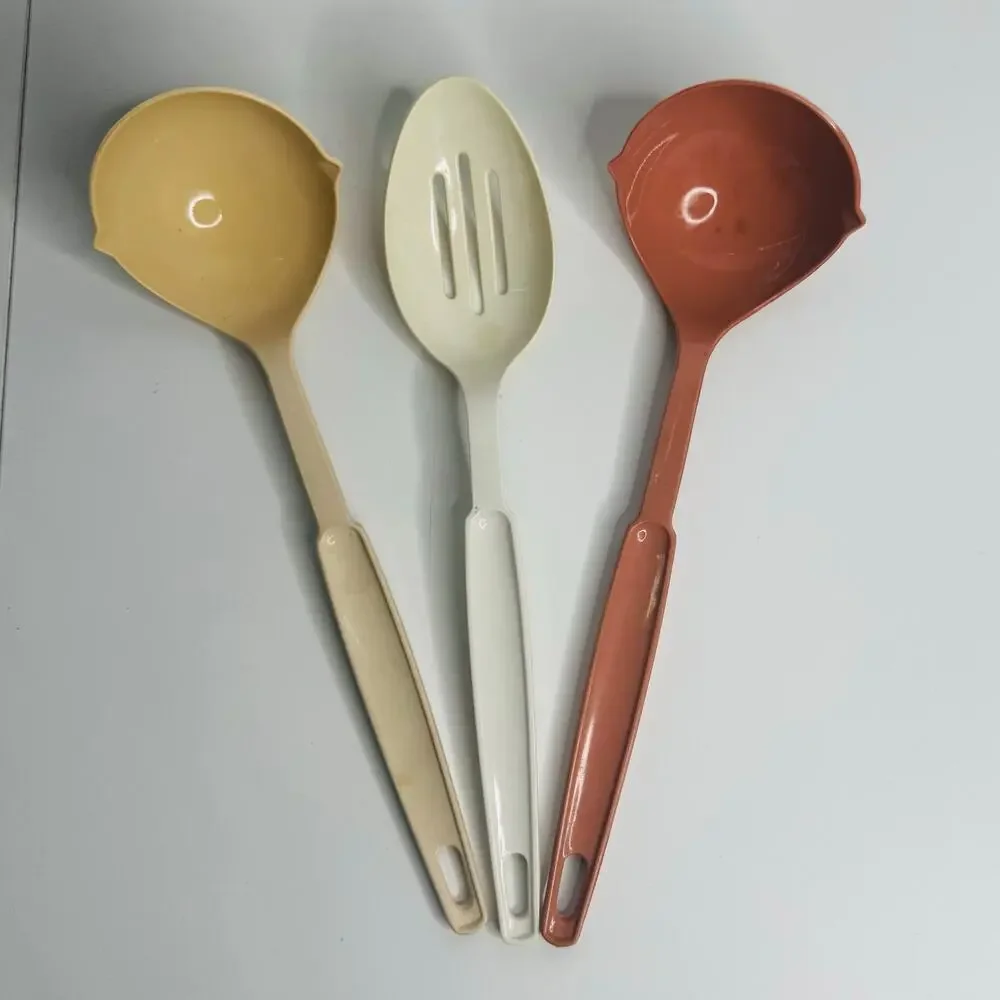 Vintage EKCO Set of 3, Ladles and Slotted Spoon Utensil Set - 11